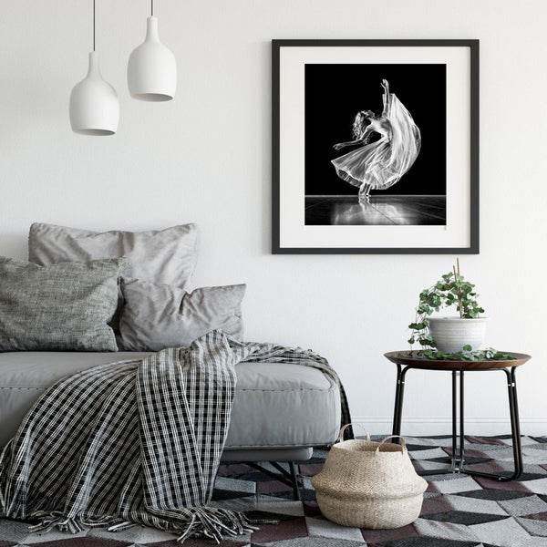 Graceful Ballerina Print-Art for Interiors-Online Framed-Australian Made Wall Art-Milk n Honey Designs