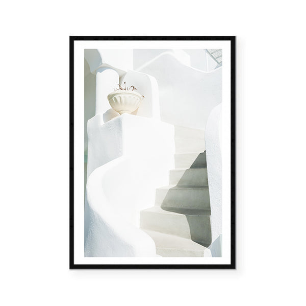 White Stairs Print-Art for Interiors-Online Framed-Australian Made Wall Art-Milk n Honey Designs