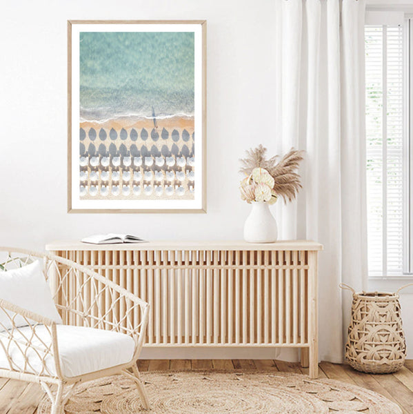 Aerial Umbrellas Photography Print-Art for Interiors-Online Framed-Australian Made Wall Art-Milk n Honey Designs