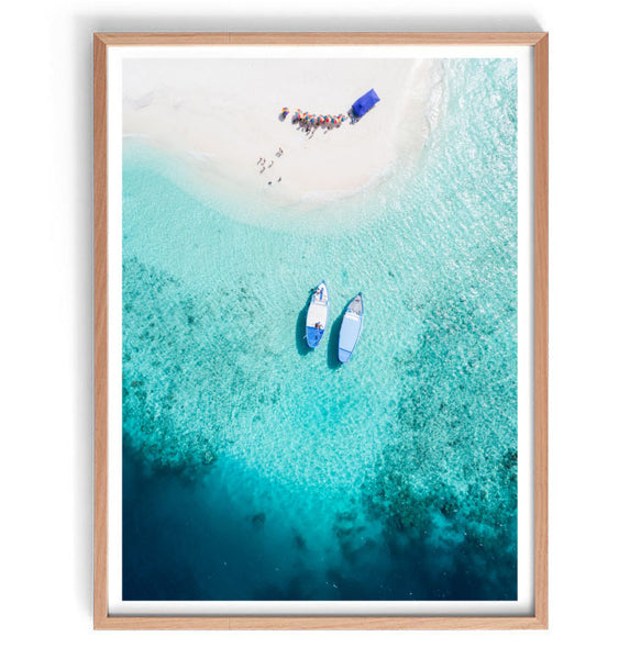 Aerial Boats Photography Print-Art for Interiors-Online Framed-Australian Made Wall Art-Milk n Honey Designs