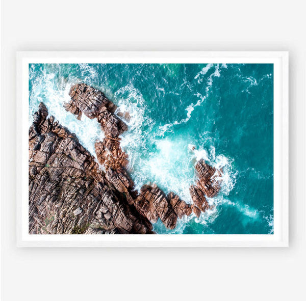 Aerial Rockface Photography Print-Art for Interiors-Online Framed-Australian Made Wall Art-Milk n Honey Designs