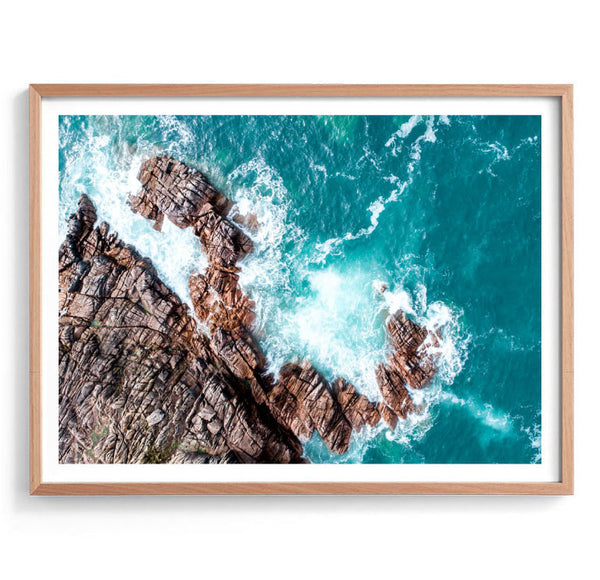 Aerial Rockface Photography Print-Art for Interiors-Online Framed-Australian Made Wall Art-Milk n Honey Designs