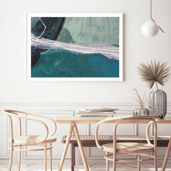 Aerial Green Abstract Print