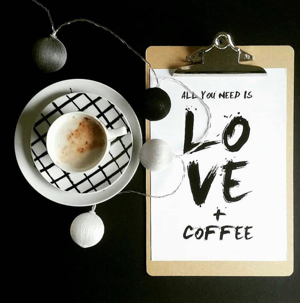 All You Need is Love and Coffee Print-Art for Interiors-Online Framed-Australian Made Wall Art-Milk n Honey Designs