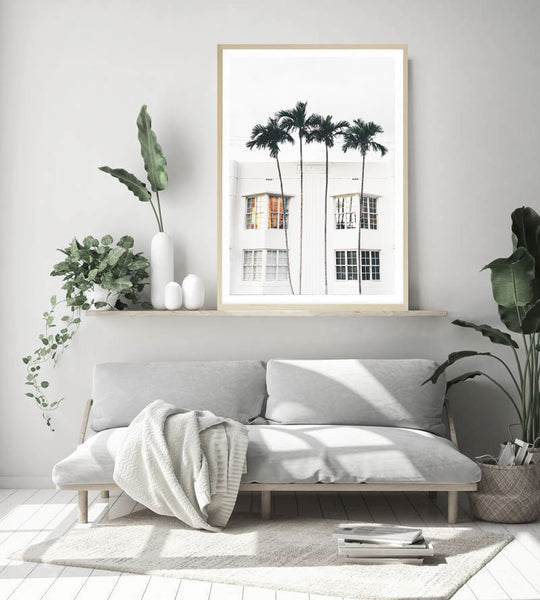 Aloha Palms Print-Art for Interiors-Online Framed-Australian Made Wall Art-Milk n Honey Designs