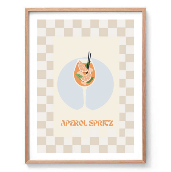 Aperol Spritz Illustration Print