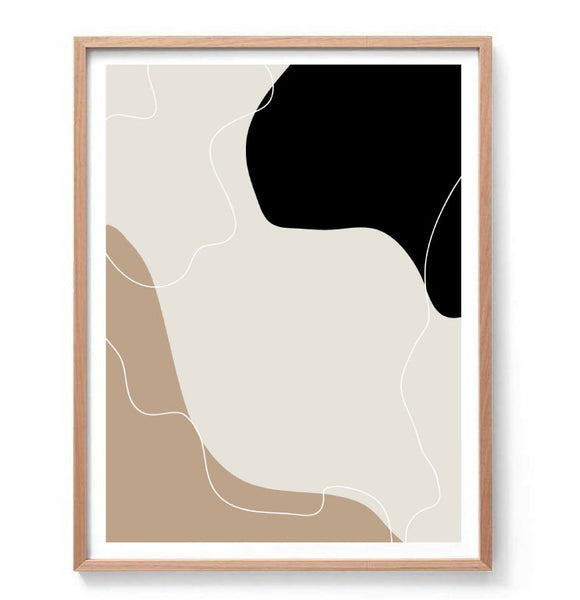 Arlo Abstract I Print-Art for Interiors-Online Framed-Australian Made Wall Art-Milk n Honey Designs