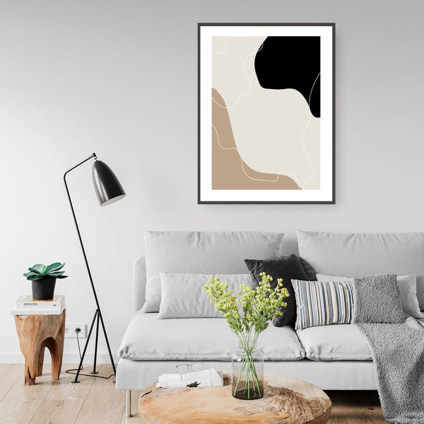 Arlo Abstract I Print-Art for Interiors-Online Framed-Australian Made Wall Art-Milk n Honey Designs