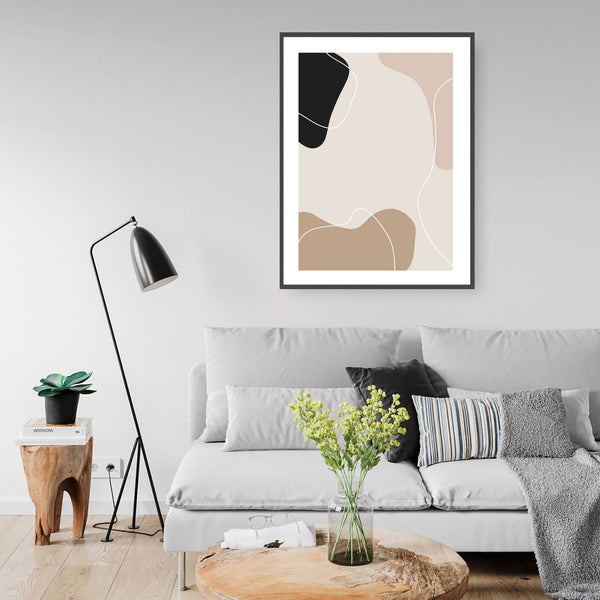 Arlo Abstract II Print-Art for Interiors-Online Framed-Australian Made Wall Art-Milk n Honey Designs