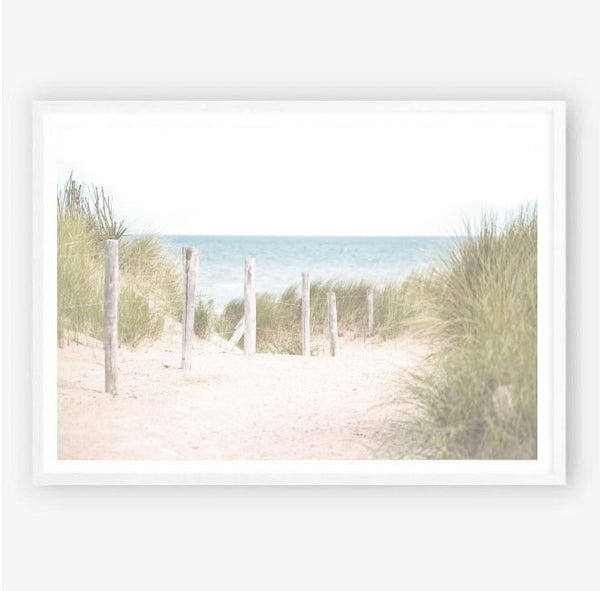 Beach Path Print-Art for Interiors-Online Framed-Australian Made Wall Art-Milk n Honey Designs