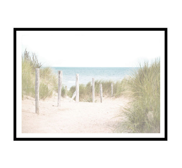 Beach Path Print-Art for Interiors-Online Framed-Australian Made Wall Art-Milk n Honey Designs