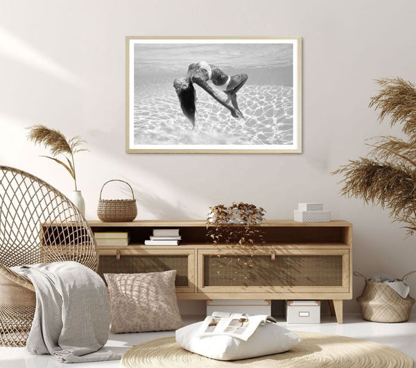 Beneath the Water Print-Art for Interiors-Online Framed-Australian Made Wall Art-Milk n Honey Designs
