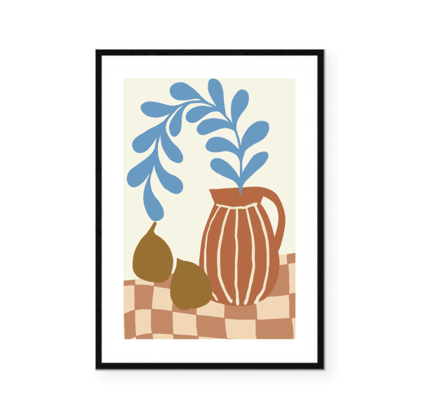 Still Life Vessel Fruit Print