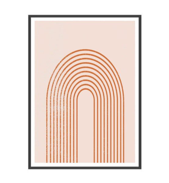 Blush Arch Linear Print-Art for Interiors-Online Framed-Australian Made Wall Art-Milk n Honey Designs