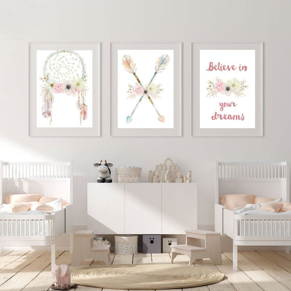 Dreamcatcher Nursery Trio Prints - Set of 3