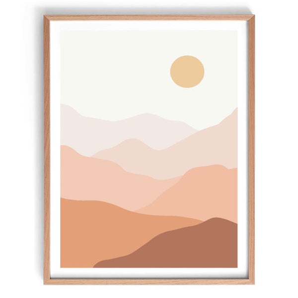 Boho Nursery Trio Prints - Set of 3-Prints for - GIRLS-Online Framed-Australian Made Wall Art-Milk n Honey Designs