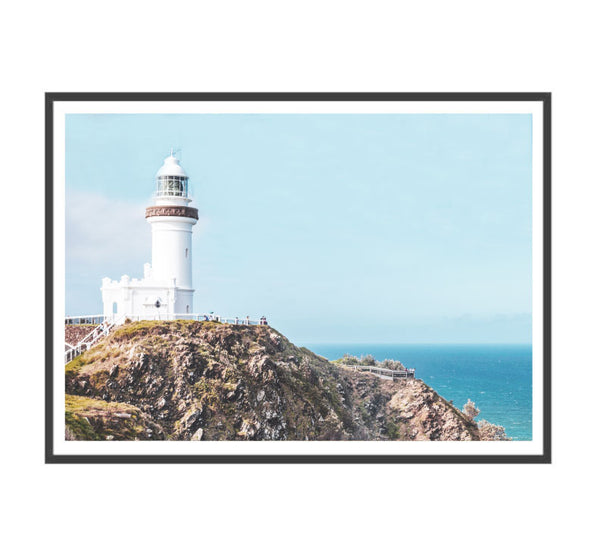 Byron Lighthouse Photography Print-Art for Interiors-Online Framed-Australian Made Wall Art-Milk n Honey Designs