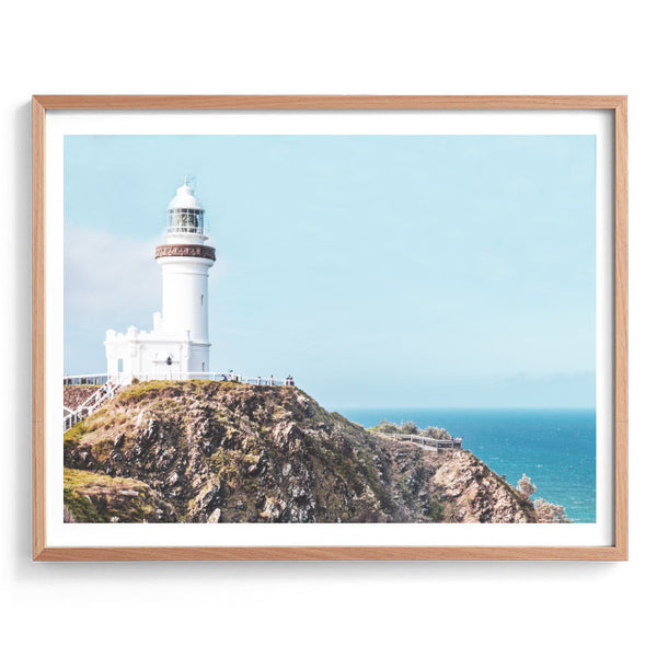 Byron Lighthouse Photography Print-Art for Interiors-Online Framed-Australian Made Wall Art-Milk n Honey Designs