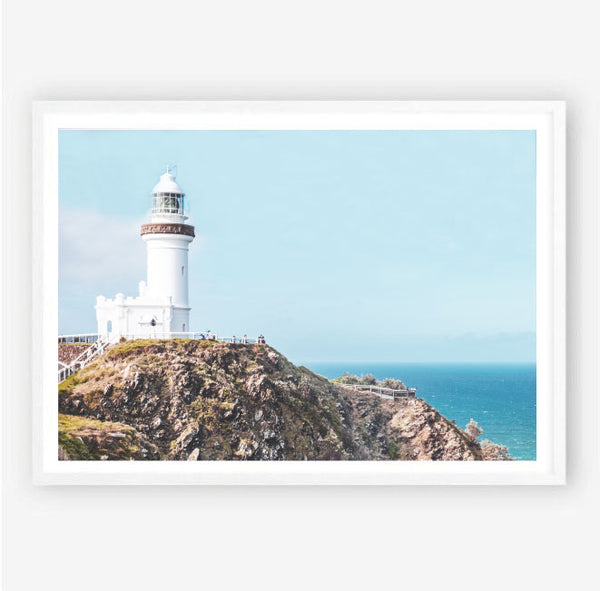 Byron Lighthouse Photography Print-Art for Interiors-Online Framed-Australian Made Wall Art-Milk n Honey Designs