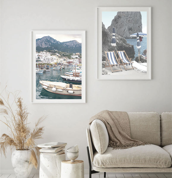 Marina Grande Capri Print-Art for Interiors-Online Framed-Australian Made Wall Art-Milk n Honey Designs