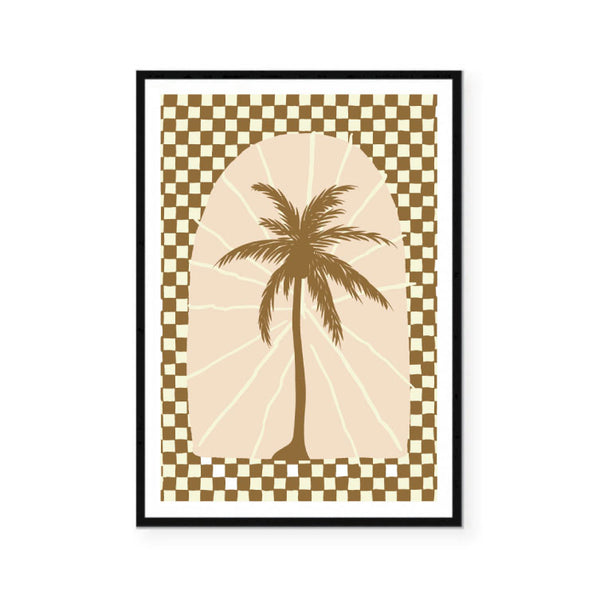 Checkerboard Palm Print