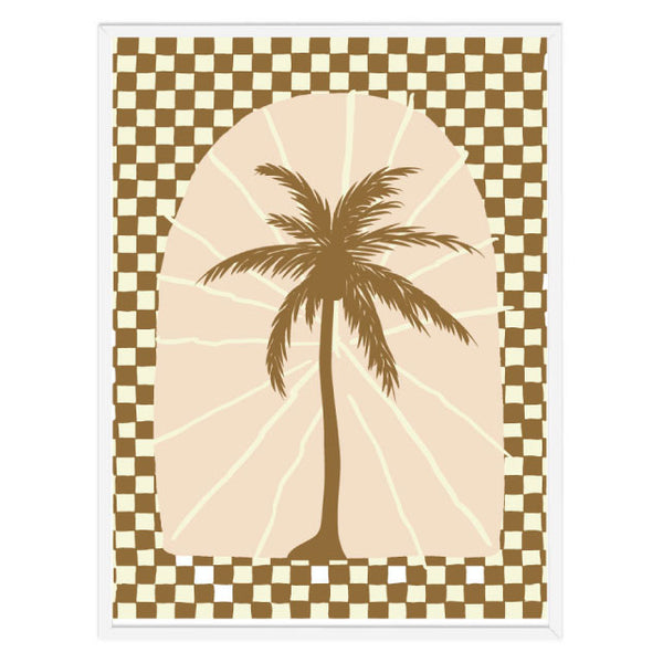 Checkerboard Palm Print