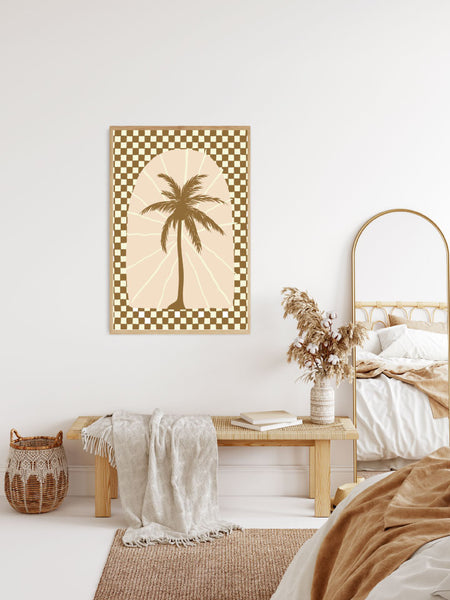 Checkerboard Palm Unframed A2 Print