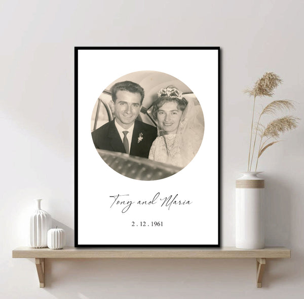 Custom Circle Photo Print