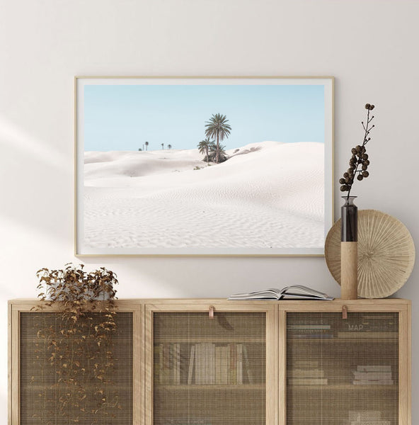 Desert Palms Photography Print-Art for Interiors-Online Framed-Australian Made Wall Art-Milk n Honey Designs