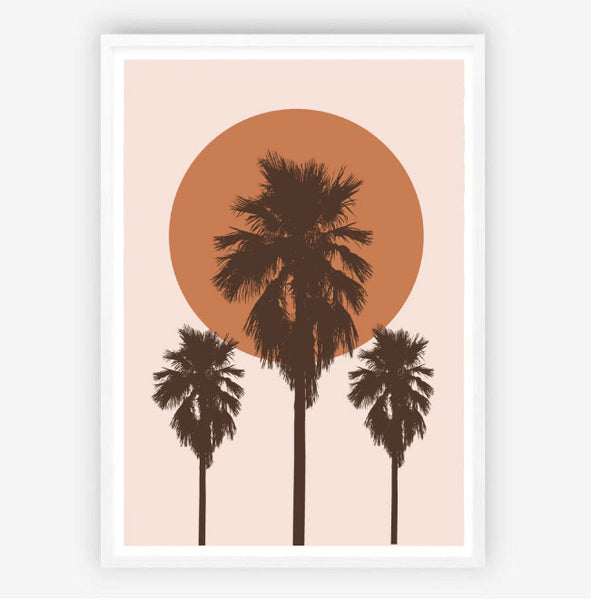 Endless Summer Original Illustration Print-Art for Interiors-Online Framed-Australian Made Wall Art-Milk n Honey Designs