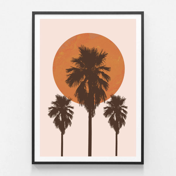 Endless Summer Original Illustration Print-Art for Interiors-Online Framed-Australian Made Wall Art-Milk n Honey Designs