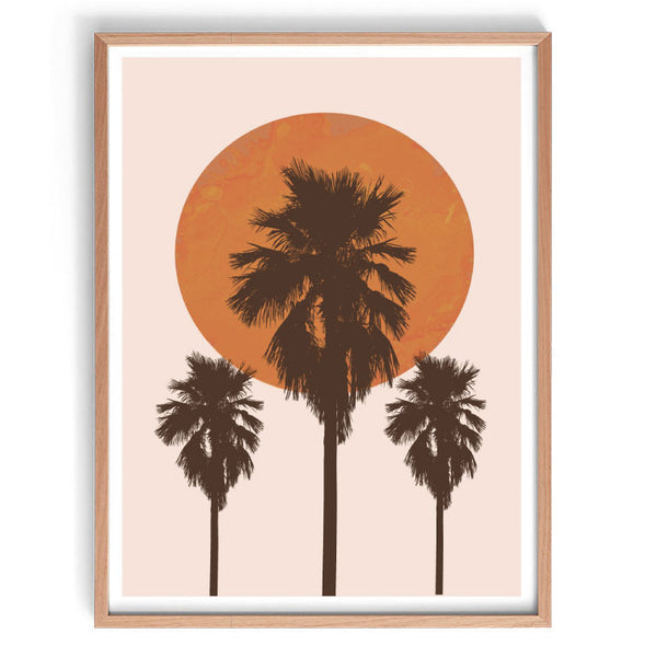 Endless Summer Original Illustration Print-Art for Interiors-Online Framed-Australian Made Wall Art-Milk n Honey Designs