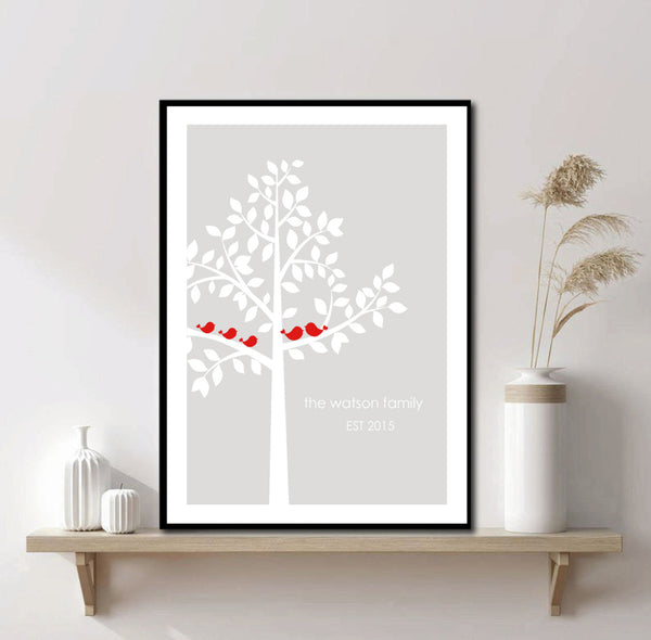 Personalised Family Tree Print
