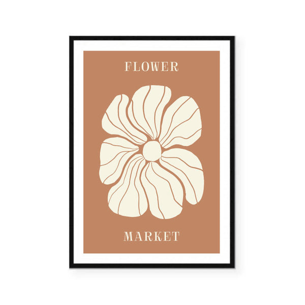 Flower Market Terracotta Print