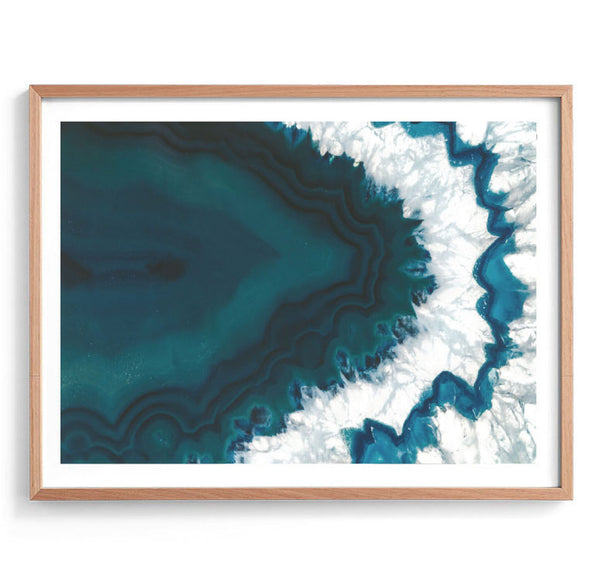 Green Agate Print-Art for Interiors-Online Framed-Australian Made Wall Art-Milk n Honey Designs