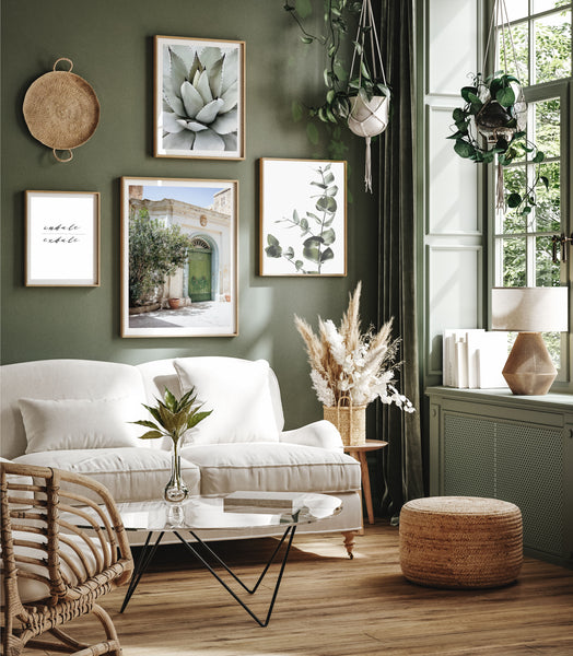 Green Italian Doorway Print