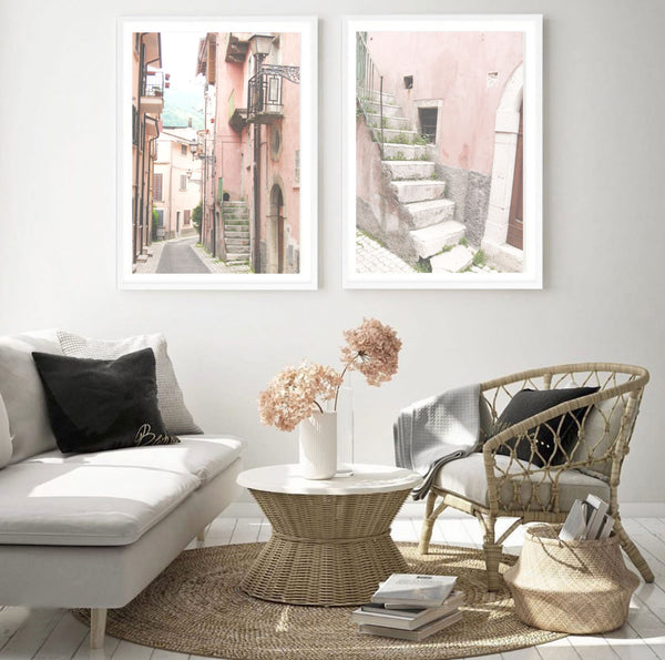 Italian Photography Set of 2-Art for Interiors-Online Framed-Australian Made Wall Art-Milk n Honey Designs