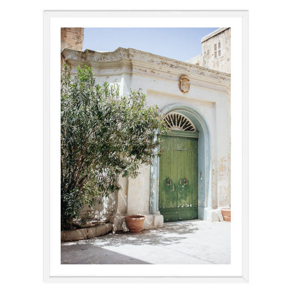 Green Italian Doorway Print