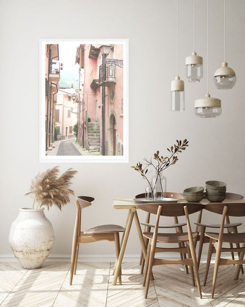 Italian Streetscape Print-Art for Interiors-Online Framed-Australian Made Wall Art-Milk n Honey Designs
