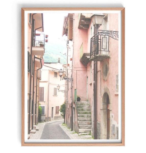 Italian Streetscape Print-Art for Interiors-Online Framed-Australian Made Wall Art-Milk n Honey Designs