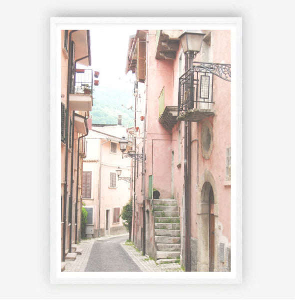 Italian Streetscape Print-Art for Interiors-Online Framed-Australian Made Wall Art-Milk n Honey Designs