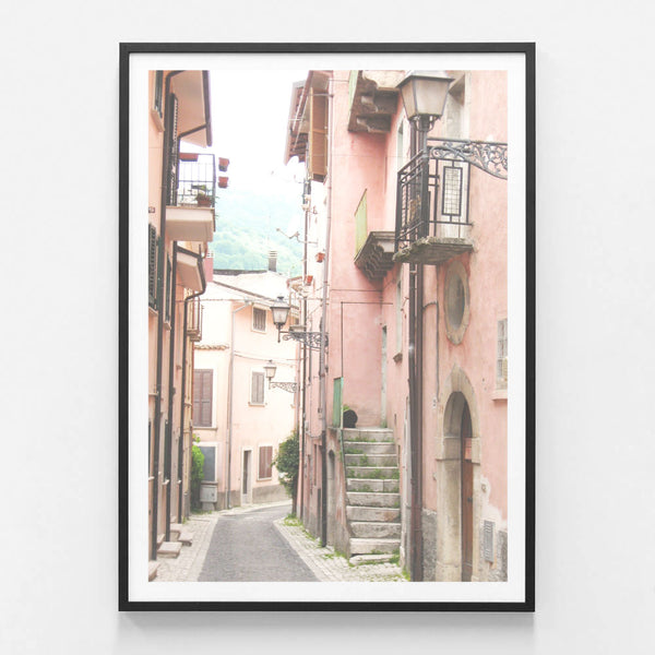 Italian Streetscape Print-Art for Interiors-Online Framed-Australian Made Wall Art-Milk n Honey Designs