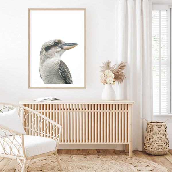 Kookaburra Photographic Print-Art for Interiors-Online Framed-Australian Made Wall Art-Milk n Honey Designs