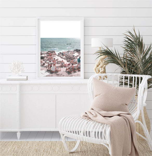 La Fontelina Beach Club Print-Art for Interiors-Online Framed-Australian Made Wall Art-Milk n Honey Designs