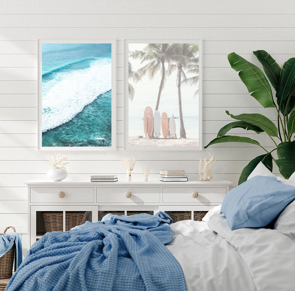 Making Waves Set of 2-Art for Interiors-Online Framed-Australian Made Wall Art-Milk n Honey Designs