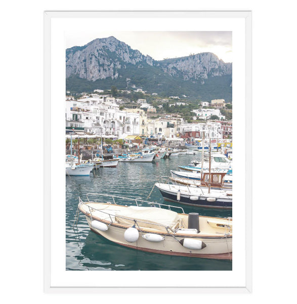 Marina Grande Capri Print-Art for Interiors-Online Framed-Australian Made Wall Art-Milk n Honey Designs