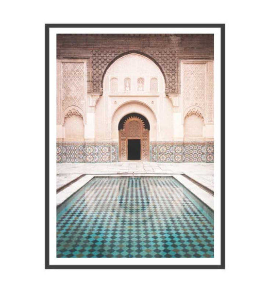Marrakech Pool Print-Art for Interiors-Online Framed-Australian Made Wall Art-Milk n Honey Designs