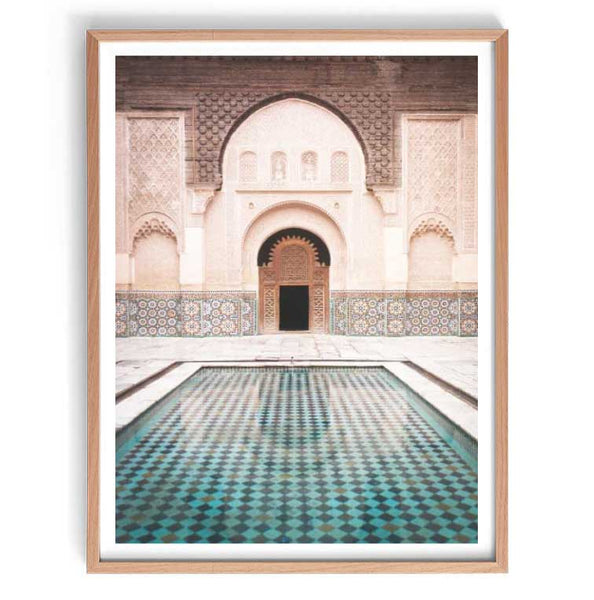 Marrakech Pool Print-Art for Interiors-Online Framed-Australian Made Wall Art-Milk n Honey Designs