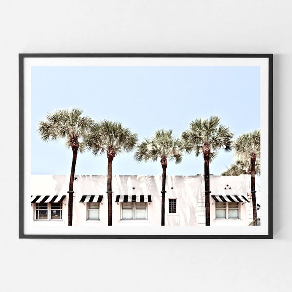 Miami Vibes Print-Art for Interiors-Online Framed-Australian Made Wall Art-Milk n Honey Designs