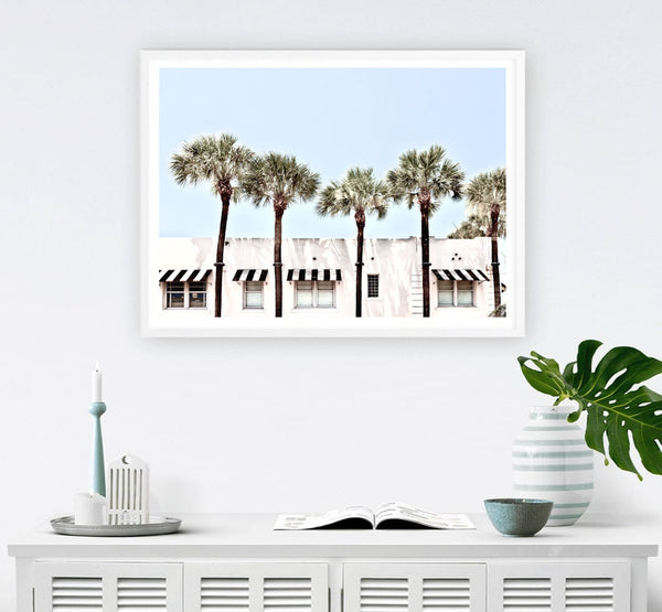 Miami Vibes Print-Art for Interiors-Online Framed-Australian Made Wall Art-Milk n Honey Designs